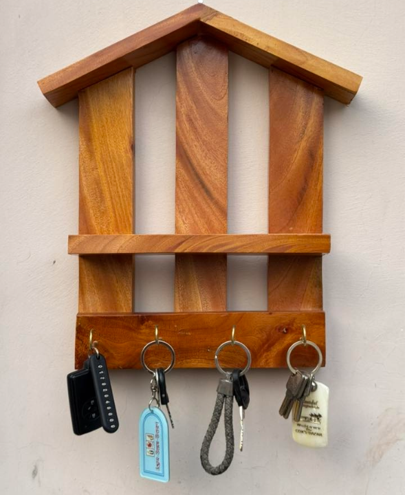 Wooden House Wall Shelf